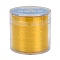 Korean Round Crystal Elastic Stretch Thread, for Bracelets Gemstone Jewelry Making Beading Craft, Yellow, 0.6mm, about 284.34 Yards(260m)/Roll