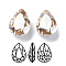 Imitation Austrian Crystal Glass Rhinestone, Grade A, Pointed Back & Back Plated, teardrop, Golden Shadow, 18x13x6.5mm