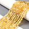 Natural Yellow Opal Beads Strands, Faceted, Round, 3mm, Hole: 0.5mm, about 130pcs/strand, 15.35inch(39cm)