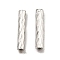 Non-Tarnish 304 Stainless Steel Tube Beads, Column, Stainless Steel Color, 10x2mm, Hole: 0.8mm