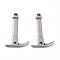 Non-Tarnish 304 Stainless Steel Links Connectors, Mountaineering Picks Shape, Stainless Steel Color, 38x23x3mm, Hole: 3mm