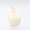 Snake Transparent Glass Cuff Rings, Pearl Pink, US Size 7 1/4(17.5mm)