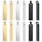 UNICRAFTALE 30pcs Rectangle Shape Stainless Steel Charms Stamping Blank Tag Pendants 40x9x1mm Blank Rectangle Small Dainty Pendants Charms for Jewelry Making Hole 2mm