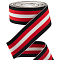 4.7 Yards Flat Nylon Striped Elastic Band, For Clothing, Garment Accessories, Mixed Color, 40mm, about 4.70 Yards(4.3m)/Set