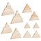 10Pcs 5Styles Wood Cutouts, Mountain, 4.9~14.8x4.8~17.8x1.8~1.85cm, 2pcs/style