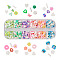 30G 6 Colors Handmade Polymer Clay Cabochons, Nail Art Decoration Accessories, Flower/Heart/Bear/Column, Mixed Color, 4~15x1.5~7.5x0.5~1.6mm, 5g/color