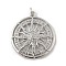Brass Micro Pave Cubic Zirconia Pendants, Sun, with Jump Ring, Platinum, 28x25x4.5mm, Hole: 3mm
