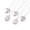 Non-Tarnish 304 Stainless Steel Locket Pendant Necklaces, with Lobster Claw Clasps, Mixed Shapes, Stainless Steel Color, 13.39 inch(34cm)