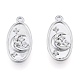 Латунные микропаве прозрачные подвески с фианитом KK-N216-573P-2