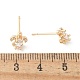 Серьги-гвоздики из латуни EJEW-Q014-15G-5