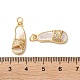 Латунные микро проложить кубического циркония подвески KK-B083-09G-3