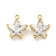 Подвески из нержавеющей стали 304 с кубическим цирконием STAS-L278-008G-1