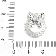 Кубический цирконий из латуни со стеклянными подвесками KK-Q026-23P-3