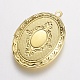 Подвески латуни медальон KK-N0116-054G-2