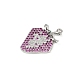 Латунные микро проложить кубического циркония подвески KK-M322-48P-03-2
