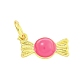 Подвески из латуни с эмалью в стойку KK-U021-04B-G-1