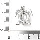 Латунные микро проложить кубического циркония подвески KK-F877-20P-3