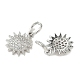 Латунные микро проложить кубического циркония подвески KK-D386-16P-02-2