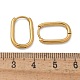 Овальные серьги-кольца из нержавеющей стали 304 с ионным покрытием (IP) X-EJEW-M218-02A-G-3