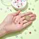 60шт 10 цвета прозрачные стеклянные бусины GLAA-YW0003-83-5