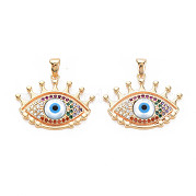 Латунные подвески из микро-паве KK-S364-023