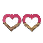 Подвески из смолы и ореха WOOD-I013-09B