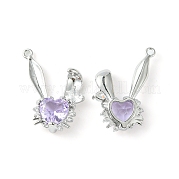 Латунные микро проложить кубического циркония подвески KK-L208-05P-03