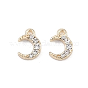 Латунные микропаве прозрачные подвески с фианитом KK-K351-44A-G