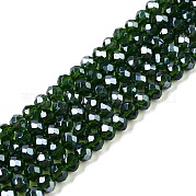 Стеклянные бусины с гальваническим покрытием  EGLA-A044-T3mm-A24