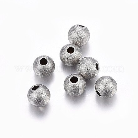 Текстурированные бусины из нержавеющей стали марки 304 X-STAS-F174-32P-A-1