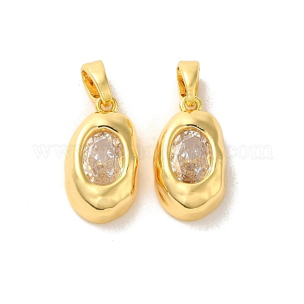 Латунные микро проложить кубического циркония подвески KK-H461-04G-1