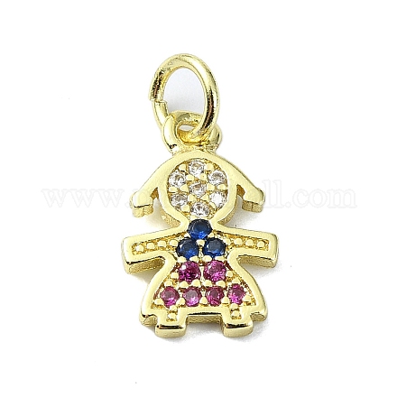 Латунные подвески из микро-паве KK-H475-13G-02-1