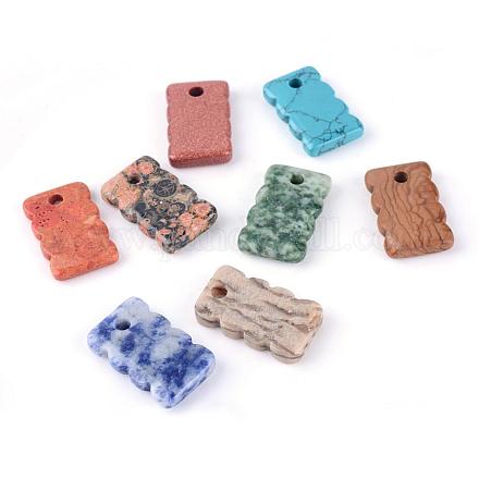 Природные и синтетические Gemstone подвески G-Q458-26-1