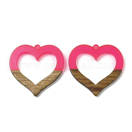Подвески из смолы и ореха WOOD-I013-09C-1