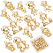 SUNNYCLUE 1 Box 48Pcs 6 Styles Plating Alloy Bear Charms Gold Cartoon Bear Pendant Animal Dangles for Jewellery Making Charms Keychain Earring Findings Bracelet Necklace Supplies Adult Women