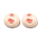 Opaque Resin Decoden Cabochons, Mouth, PeachPuff, 18~19x20x9~10mm