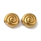 Ion Plating(IP) 304 Stainless Steel Beads, Vortex, Golden, 12.5x12x7mm, Hole: 1mm