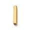 304 Stainless Steel Beads, Rectangle, Golden, 20x4x4mm, Hole: 2.8x2.8mm