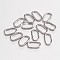 Oval Iron Jump Rings, Open Jump Rings, Platinum, 11x6x1.5mm