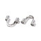 Non-Tarnish 304 Surgical Stainless Steel Wire Guardian and Protectors, Stainless Steel Color, Hole: 1mm, 4.7~5x5.5x1.6mm