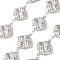 304 Stainless Steel Square Link Chains, Soldered, with Spool, Stainless Steel Color, 21.5x16x6mm, about 5m/roll