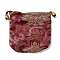 Chinese Style Stain Brocade Jewelry Packing Pouches, Drawstring Gift Bags, Auspicious Cloud Pattern, Dark Red, 11x11cm