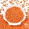 Opaque Acrylic Beads, Peanut, Dark Orange, 6.5x4x3mm, Hole: 1.5mm, about 9998pcs/500g