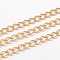 Ion Plating(IP) 304 Stainless Steel Curb Chains, with Spool, Soldered, for Jewelry Making, Golden, 4x3x0.6mm, about 65.61 Feet(20m)/roll