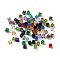 K9 Glass Imitation Austrian Crystal Beads, Faceted, Suqare, Mixed Color, 5.5x5.5x5.5mm, Hole: 1mm