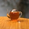 Glass Pendants, Teapot Shapes, Clear, 3x2cm