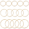 30Pcs 3 Styles Brass Linking Rings, Long-Lasting Plated, Round Ring, Real 24K Gold Plated, 22~35x1mm, Inner Diameter: 20~33mm, 10pcs/style