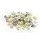 DIY Baroque Jewelry Making Finding Kit, Including Gradient Acrylic Charms and Beads, Mixed Shapes, Yellow, 8.5~34.5x8.5~34.5x2~10mm, Hole: 1.4~2.7mm, 1086pcs/500g