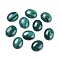 Natural Malachite Cabochons, Oval, 10x8x3mm