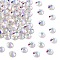 Preciosa® MAXIMA Crystal No Hotfix Flatback Stones, Czech Crystal, Dura Foiling, Round(438 11 615 Chaton Rose), 00030 200 Crystal AB, SS10(2.7~2.9mm)